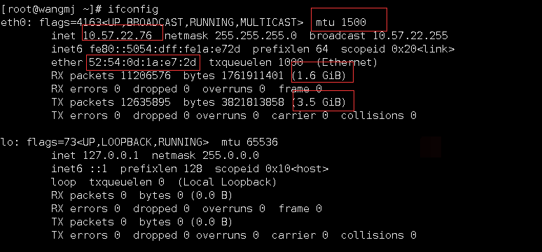 ifconfig